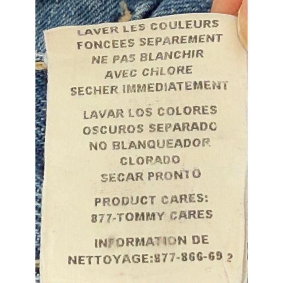 Tommy Hilfiger Vintage Women's Blue Denim Mini Skirt Size 11 Jean‎ Skirt - Picture 9 of 10